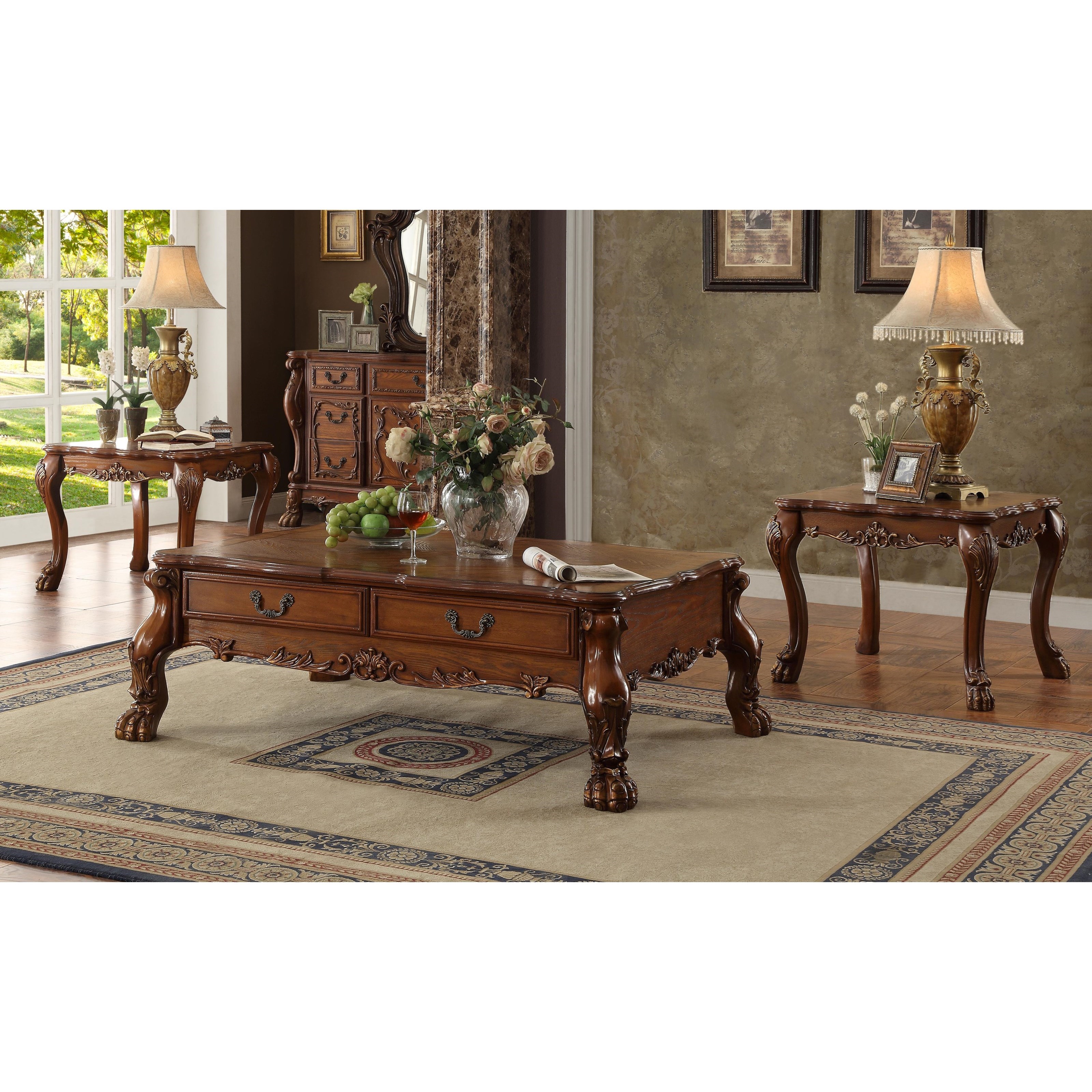 Acme Furniture Dresden II 82095 Traditional Coffee Table